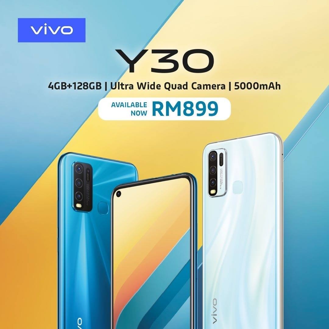 Vivo Y30 with 5000mAh Battery Launched in Malaysia